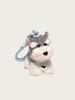 Cute Schnauzer Puppy Bag Pendant Girl Plush Doll Backpack Pendant Keychain Couple Gift