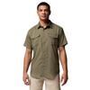 Utilizer II Solid Short Sleeve Shirt, Mens Green Shirt