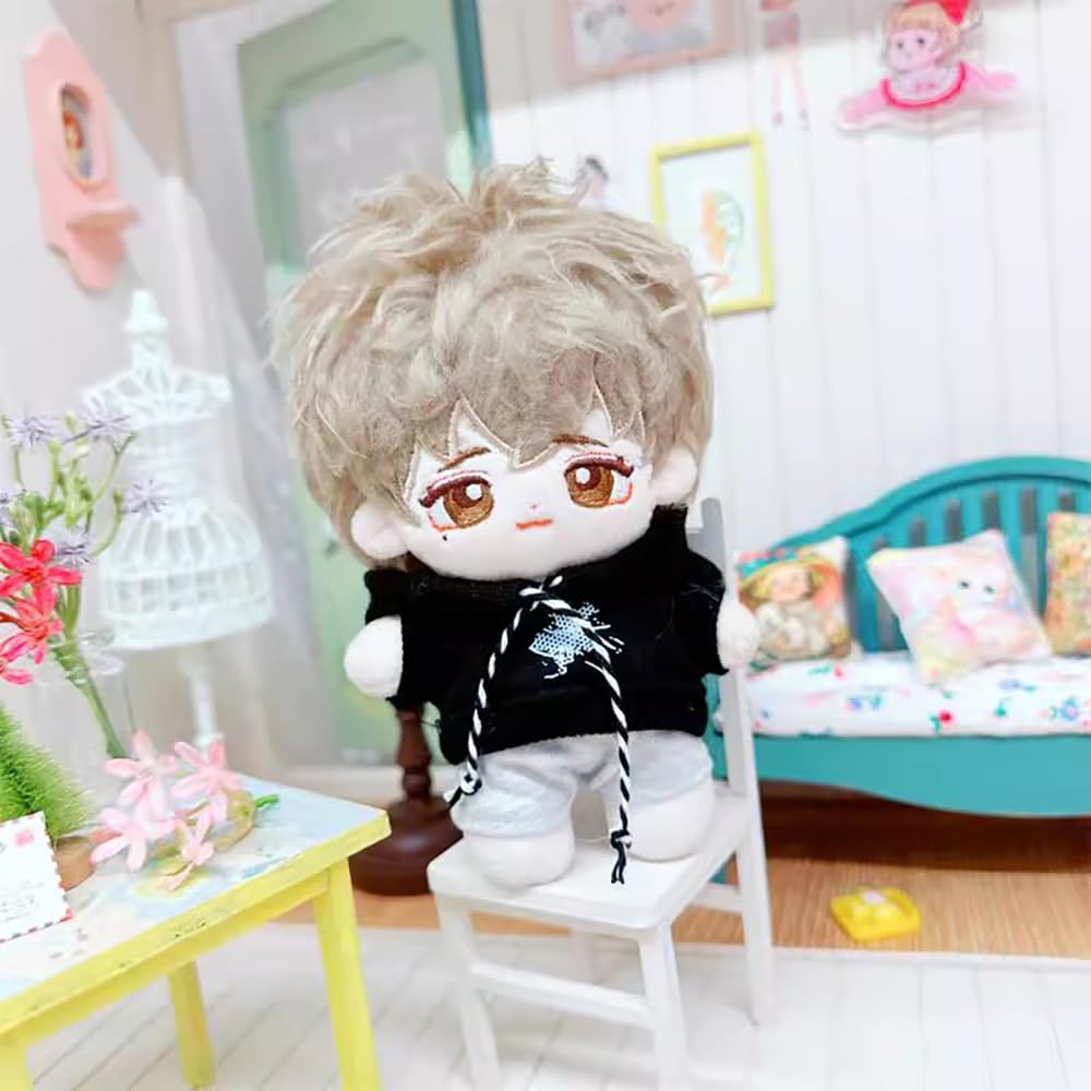 niannyyhouse 10cm~15cm 20cm 40cm Plush Toy Clothes, Hat, Hoodie, Vest, Pants, Secret Agent Bear Suit, Cotton Doll, Dress-Up Accessories (10cm~15cm)