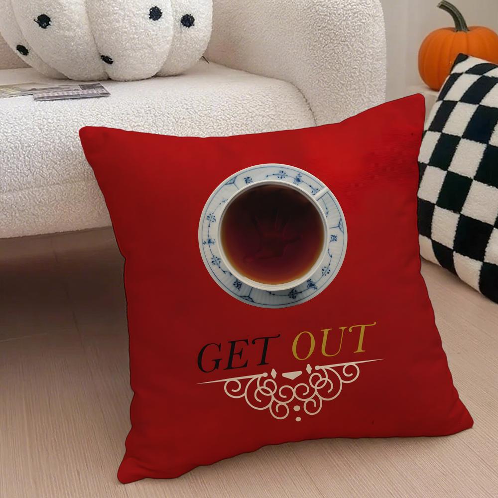 

Classic fashion Dark GGet Outs movie style Cushion Cover Linen Pillow Case Soft Breathable Protective Couch Room Decoration 30x30cm