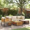 VidaXL Garden Lounge Set with Cushions 6 Pcs Solid Acacia Wood 3214909