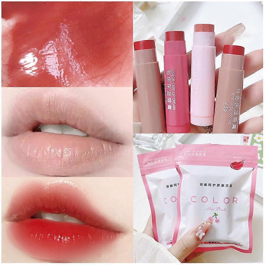 Long-Lasting Hydrating Lip Balm Tint with Moisturizing Conditioners Universal Wear Vibrant Color Waterproof Smudge Proof
