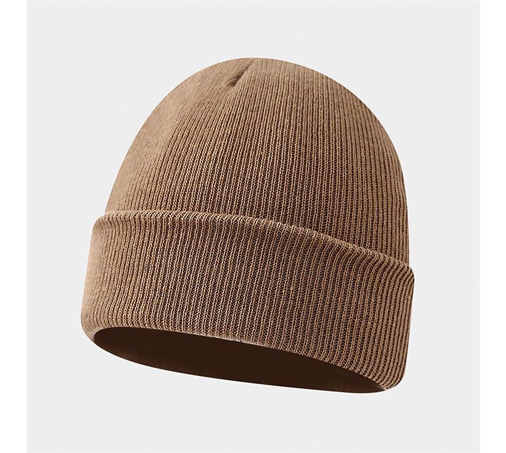 Personalized Logo Winter Beanie - Custom Embroidery Knit Hat, Warm Autumn Gift, Solid Color