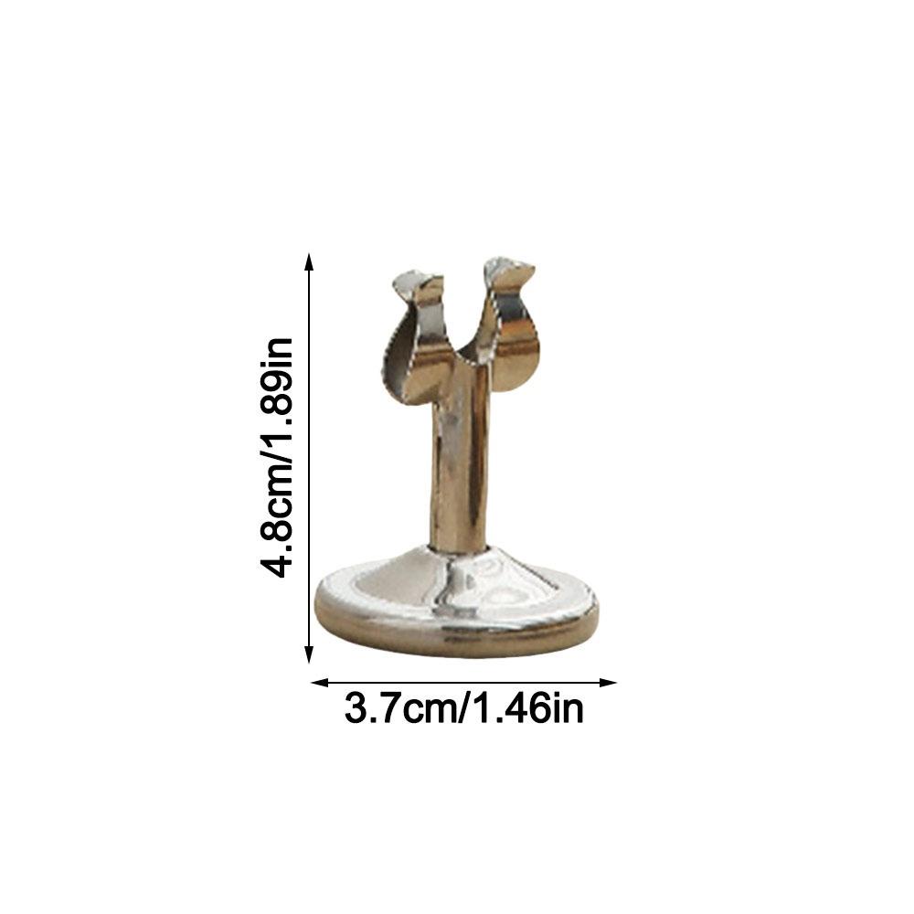 

Durable Stainless Steel Table Number Holder U Shape Stable Base Menu Standing Seat Clamp Price Display Rack Table Accessories