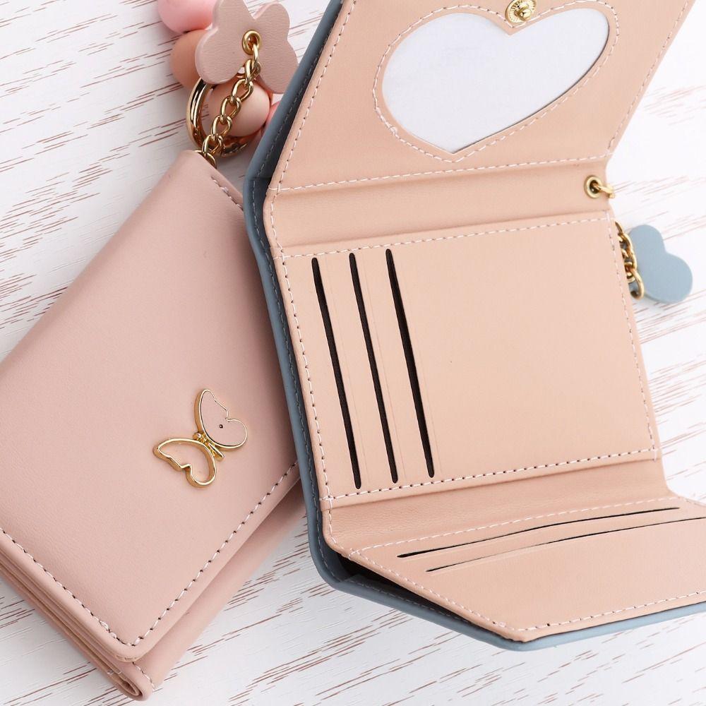 Boho Style Butterfly Wristlet Wallet Keychain Butterfly Charm Bangle Wallet Keychain  Cards Storage