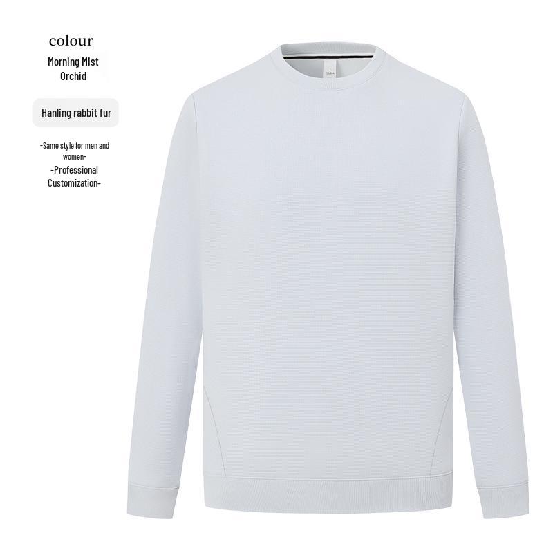 

Korean Rabbit Fur Crew Neck Sweatshirt: Custom Logo, Fleece-Lined, Embroidered Graphics Extra Large