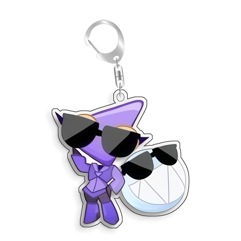 For The Amazing Digital Circus Ragatha Kaufmo Gangle Pomni Acrylic Selfmade Cute Cartoon Anime Keychain Pendant Toy Gift 5cm