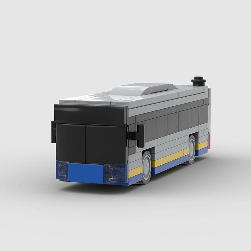 Turin Bus Building Block Bus Bus Car Assembly Toy Model Compatible With Small Particles