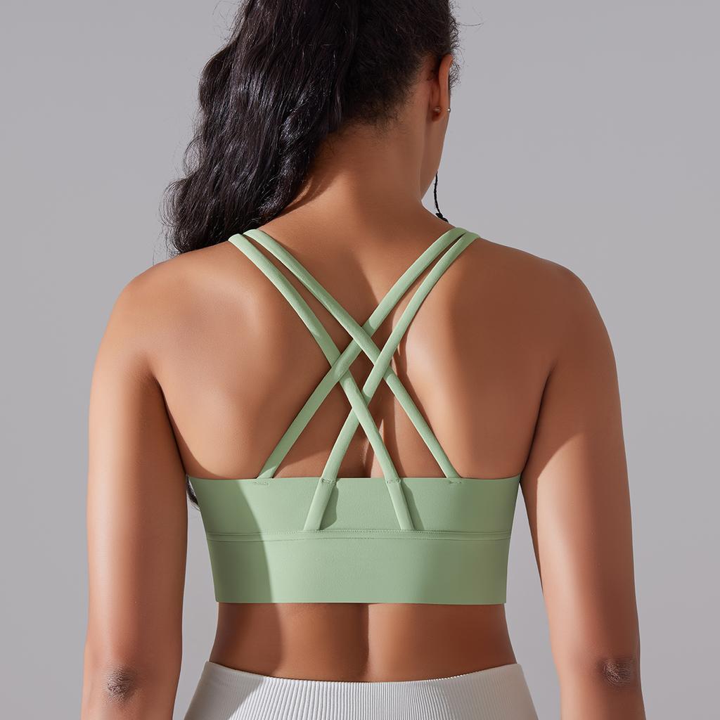 Women Sports Bra Sexy Yoga Bra High Support Impact Sports Underwear Running Quick DryTank Top Fitness Gym Padded Bralette