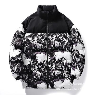 New Winter Stand-up Collar Couple Padded Jacket Men's Windproof Padded Jacket Trendy Jacket Warm Men's Padded Jacket