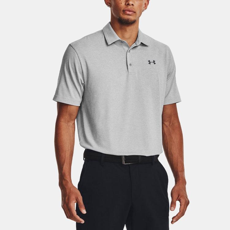 Under Armour Heather Polo Shirt Men's Modern Gray 1351131-011