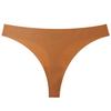 Women Seamless Thongs Breathable Quick Drying V-waisted No Show Panties Solid Color Stretch Ladies Ice Silk Brief Underwear Underpants