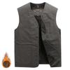 Gilet da Uomo in Puro Cotone Canottiera Senza Maniche Gilet Oversize con Peluche per Abbigliamento da Uomo