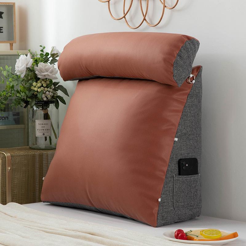 

Технологическая ткань Подушка изголовья Новая мягкая сумка Дышащая подушка для кровати Большая спинка Татами Кровать Спинка Подушка Подушка для поясницы 45x45x20cm