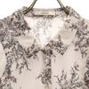 SNIDEL Floral Stripes No Sleeve Shirt F White Women Used