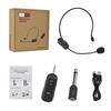 2.4GHz Wireless Lavalier Microphone Head-mounted Microphone Set with Receiver for Amplifier Voice Speaker Teaching Tour Guide