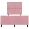 Boxspring Bed with Headboard Pink 120 x 190 cm Velvet