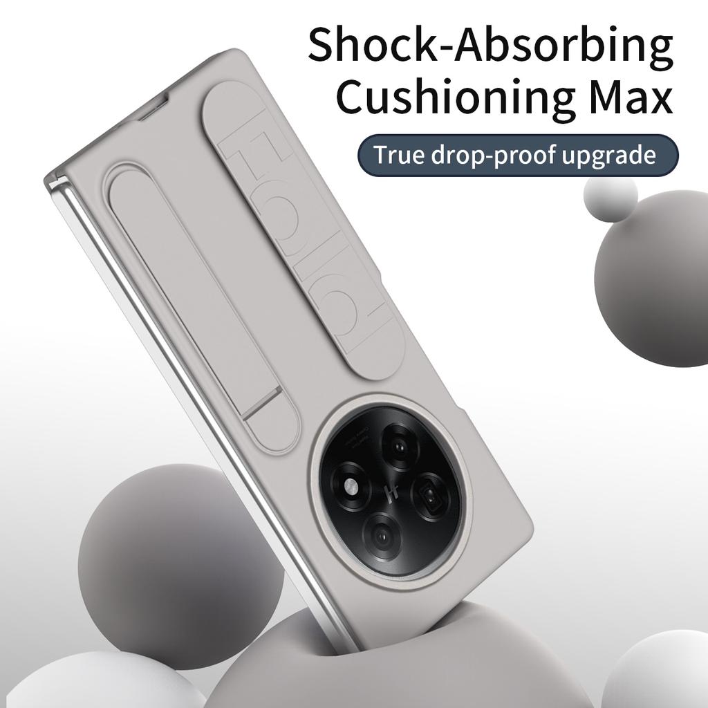 For Oppo Find N5 5G Phone Case Kickstand Wristband PC Silicone Mobile Cover