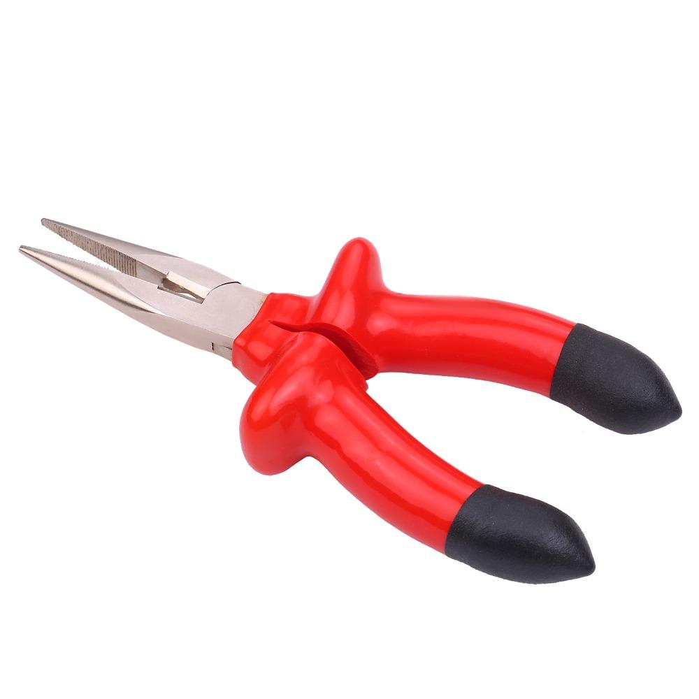 Flat Sharp Jaw Needle Nose Pliers Carbon steel Wire Handling Pliers For Jewelry Making