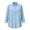 Women's Cotton & Linen Lapel Cardigan – Casual Spring/Summer Long Sleeve Shirt