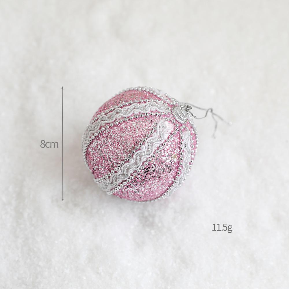 Pink Foam Christmas Ball Ornament - DIY Tree Decoration Topper