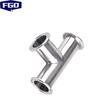 FGO 316L Stainless Steel Hygienic Quick Clamp Tee