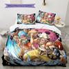 Set cu cuvertură și fețe de pernă cu model de desene animate Decorare casă Cadou de ziua de naștere (1 * husă de pilotă + 2 * fețe de pernă, fără miez)