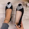 Fashion New Women's Fashion Temperament Ballet Shoes Low-heeled Comfortable and Stylish Single Shoes Rhinestone-decorated Low-cut Flats