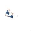 Elegant Resin Reindeer And Deer Figurines with Transparent Straw Organizer Holder for Fireplace