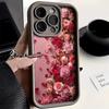 Creative Rose Heart Petal Pattern Phone Cases For iPhone 17 16 15 14 13 12 11 Pro Max XS X XR 7 8 Plus 16E 17 Air Silicone Cover