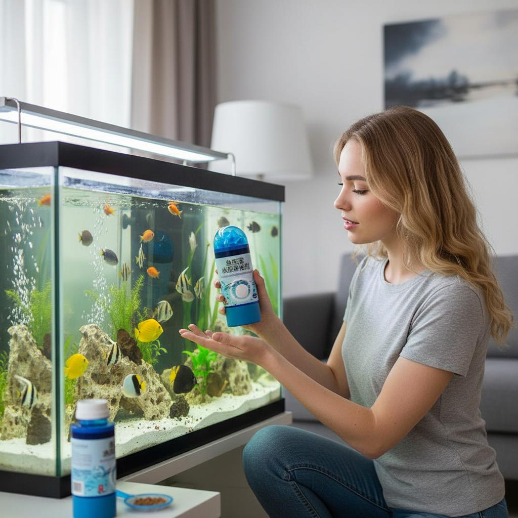 Potenti Pastiglie Purificanti per Acqua Rimuovi Odori Detergente Agente Repellente Alghe Efficace Algicida per Acquario Serbatoio per Pesci d'Acquario
