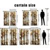2pcs  Golden and white rose curtains   European court style living room   bedroom   drawbar   pocket style window decoration