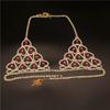 Cross-Border Hot Selling Exquisite Rhinestone Body Chains Shiny Sexy Heart-Shaped Bikini Bra T-Back Suit