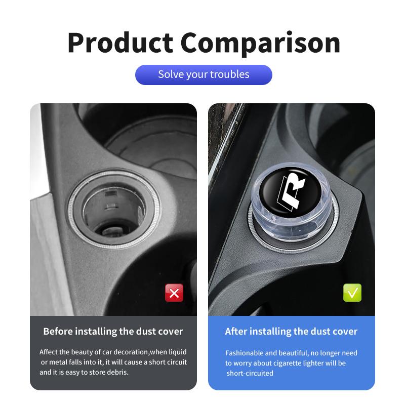 CUP1 Car Cigarette Lighter Cover Plug Dust Dustproof Protector Case For Volkswagen VW Golf Jetta Passat mk4 mk5 mk6 CC B5 B6 B7 Golf