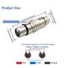 Voluty Tek Dual XLR Female Adapter XLR Female Coupler for Audio Cables or PA Systems 3-Pin