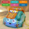 1 Set Creative Fun Simulation Landline Baby Puzzle Music Story Pull Line Phone Car Toy Children Early Learning Phone Car Toys
