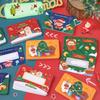 20Pcs/80pcs Christmas Scratch Cards Film Coated Stickers Off Labels DIY Holiday Gift Party Game Children's Redemption Vouchers