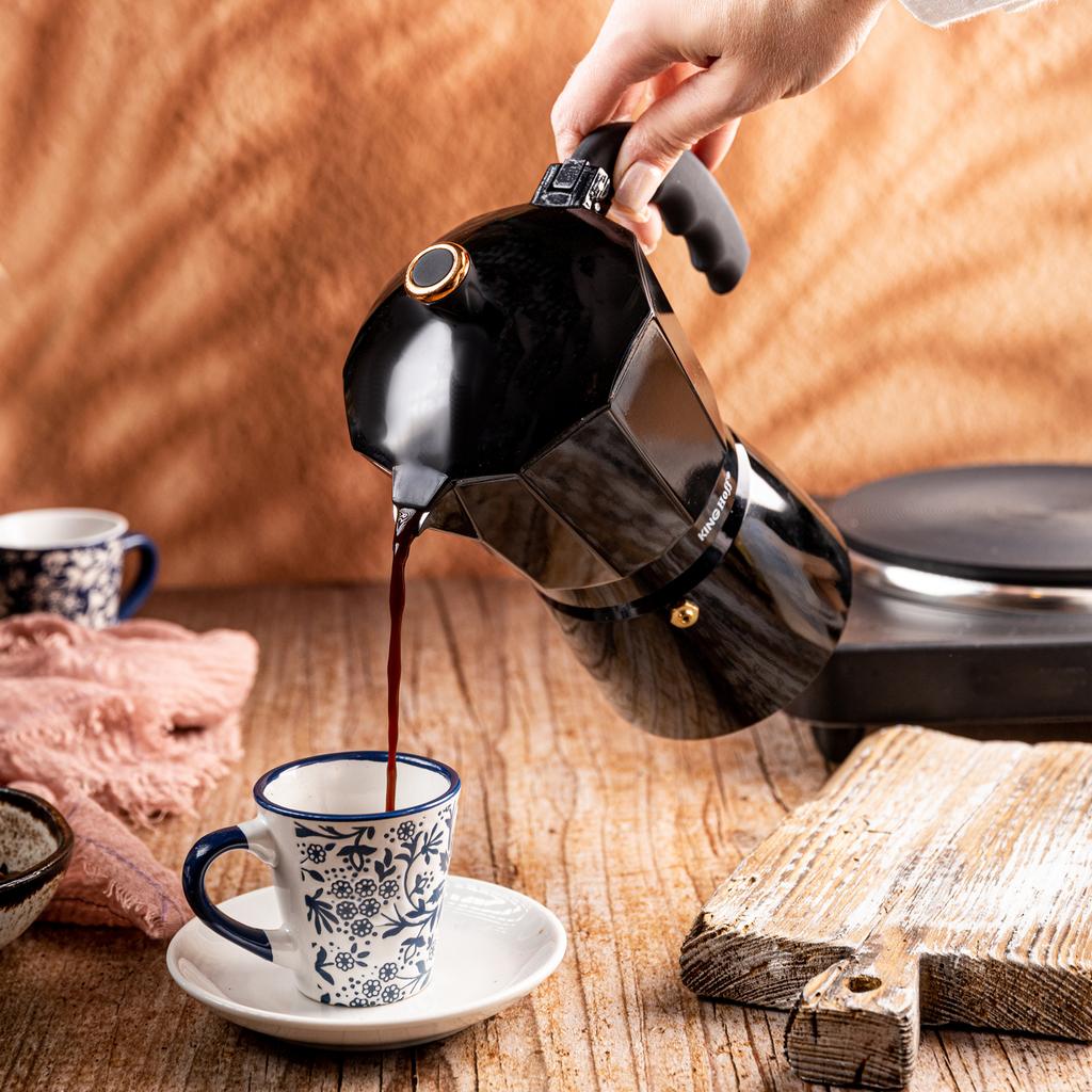 Kawiarka Espresso Kafeterka Ciśnieniowa KINGHOFF 300ml 6 Filiżanek KH-1883