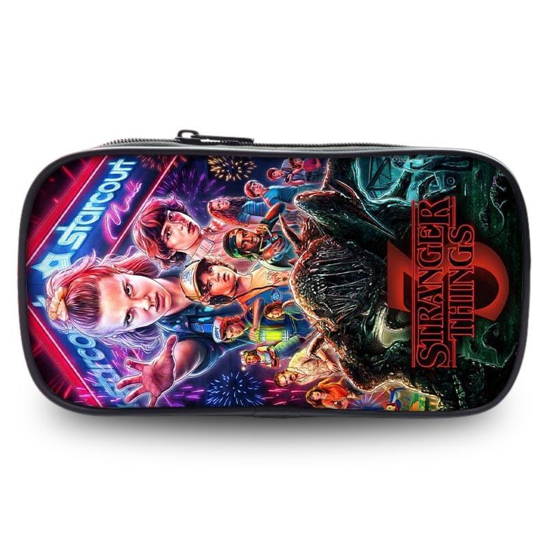 Stranger Things Student Pencil Case Large Capacity Single Layer Stationery Box Stationery Bag Storage Bag Environmentally Friendly And Portable