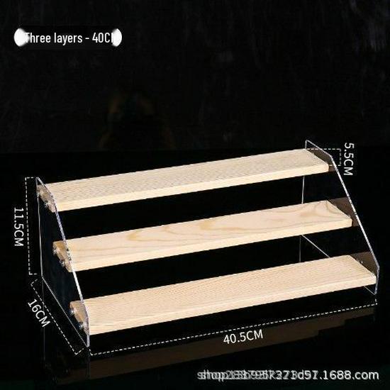 Acrylic Two-Tier Bubble Mart Doll Display Stand