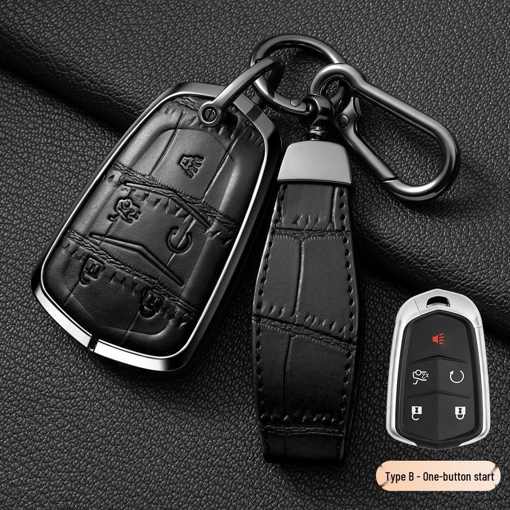 Cadillac XT5/CT6/XT4/XTS Leather Key Cover for Men and Women