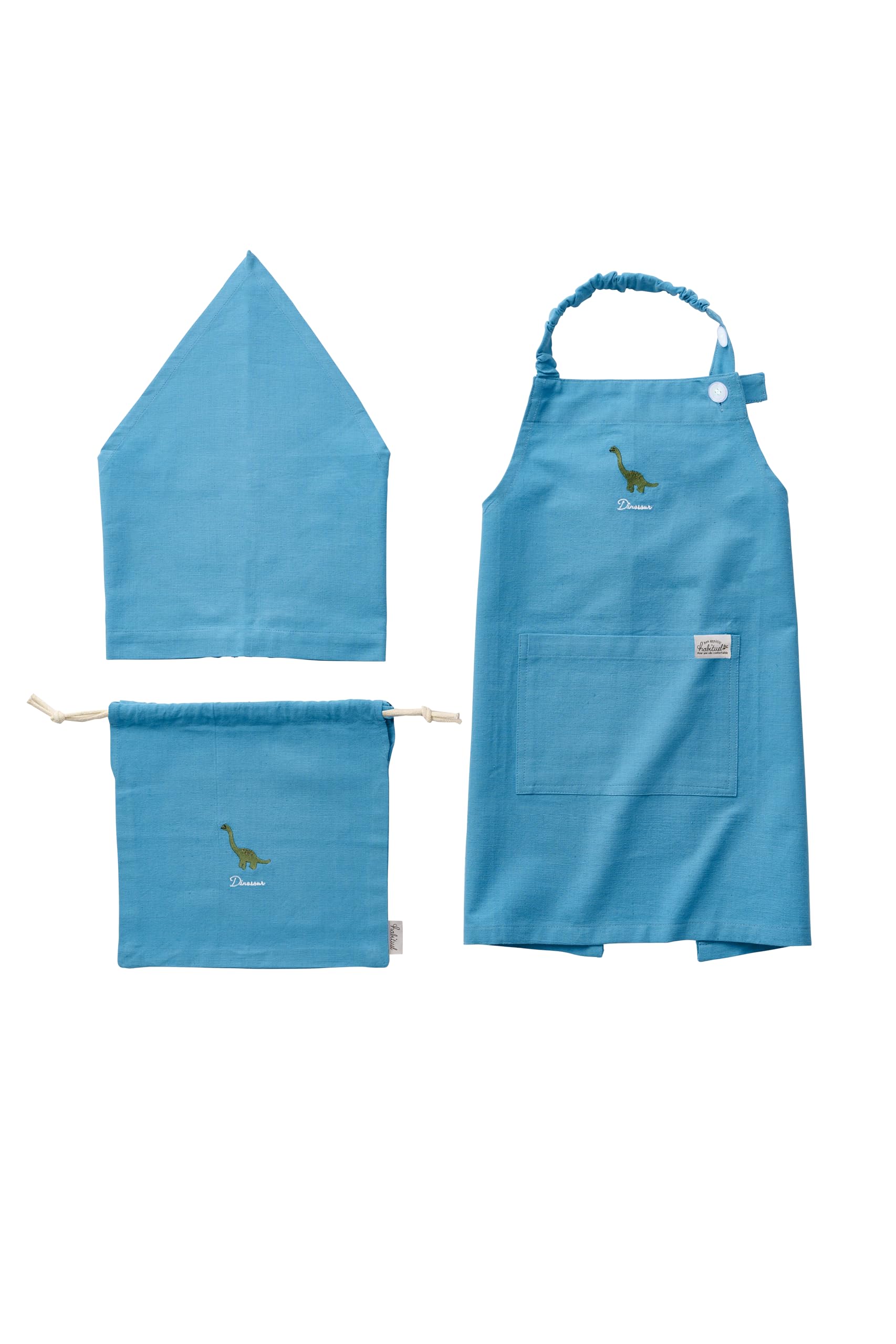 

Kids Apron Deer Light Blue Recommended height [REP] 100-130cm