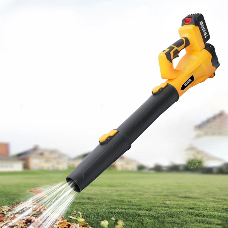Soffiatore per foglie senza fili brushless ad alta velocità 280000 giri/min 650 CFM 288 MPH Soffiatore portatile per la pulizia esterna Costruzione in acciaio inossidabile