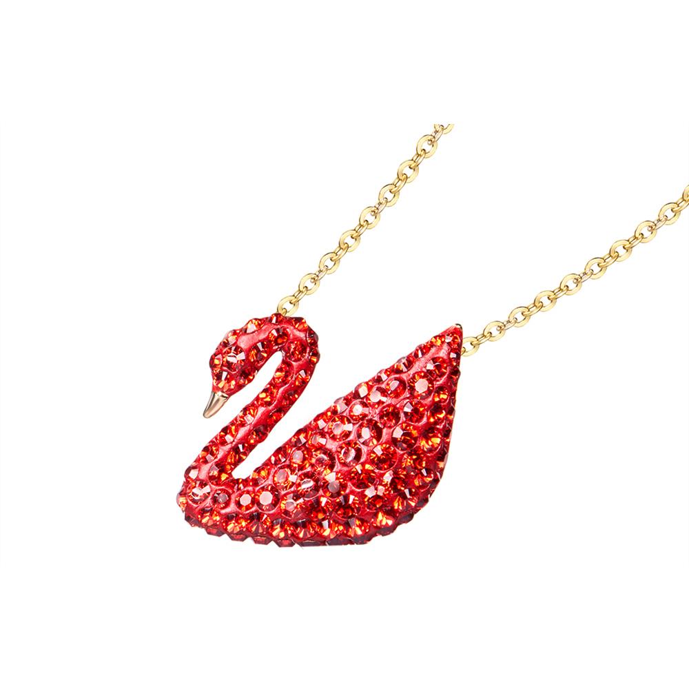 Swarovski Swan Faux Crystal Stone Necklaces Womens