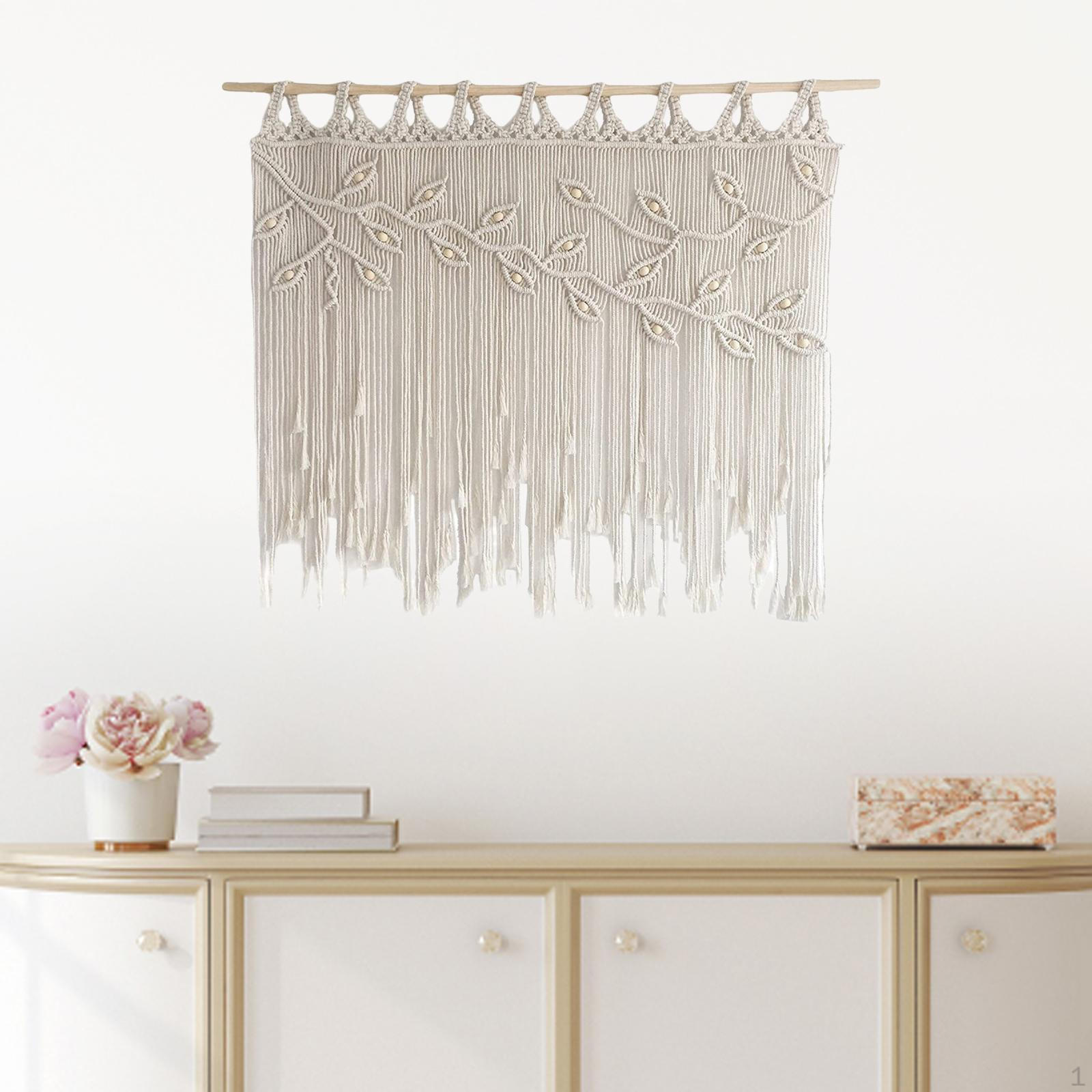 

Macrame Wall Decor Tapestry Wide Gifts Tassel Hanging Woven Bedroom