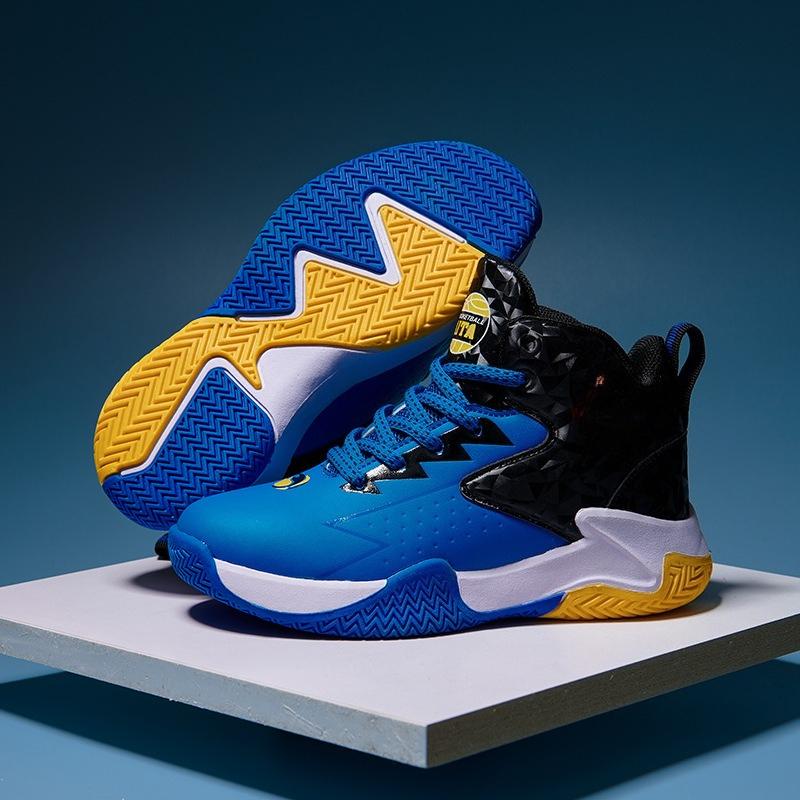 

Boys Breathable Non Slip Basketball Shoes for Kids Spring Summer Leather Durable Sports Sneakers size 40