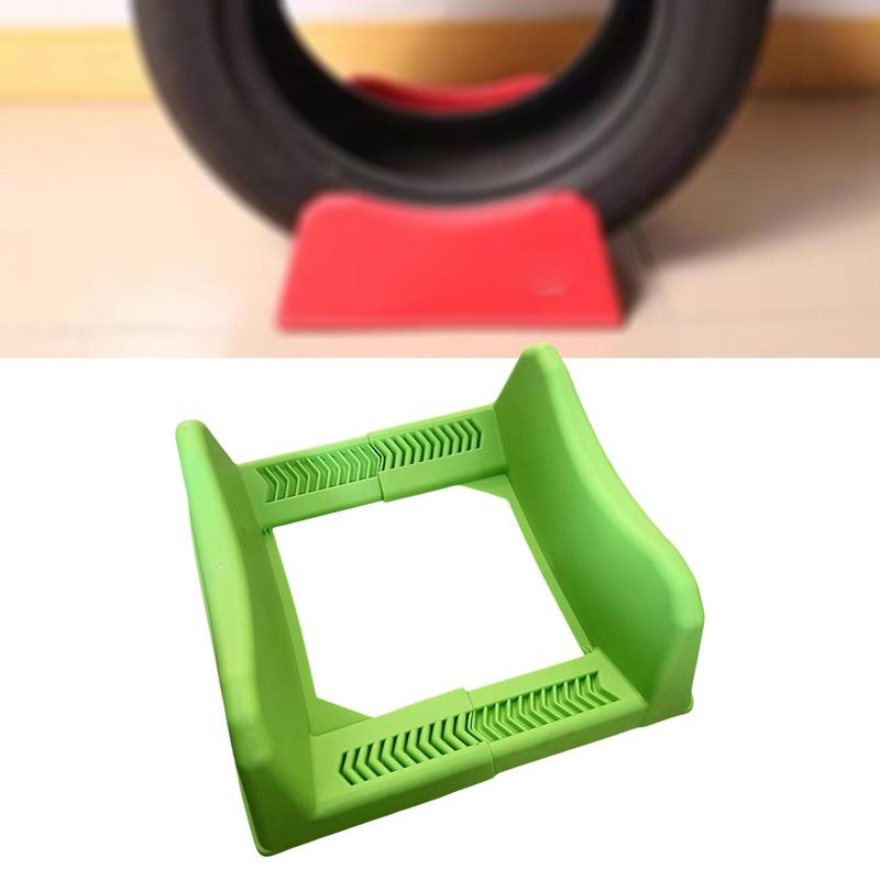 Car Tire Display Stand Stable Sturdy Heavy Duty Rim Storage Tyre Stand Base Adjustable Width for Exhibition Shop Garage