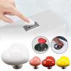 1Pcs Colorful Heart Shaped Bathroom Toilet Press Button Water Tank Push Assistant Cabinet Door Drawer Handle Kitchen Accessories