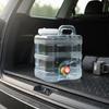 Portable Water Container Builtin Faucet Large Capacity Carrier LeakResistant Seal for Campers,