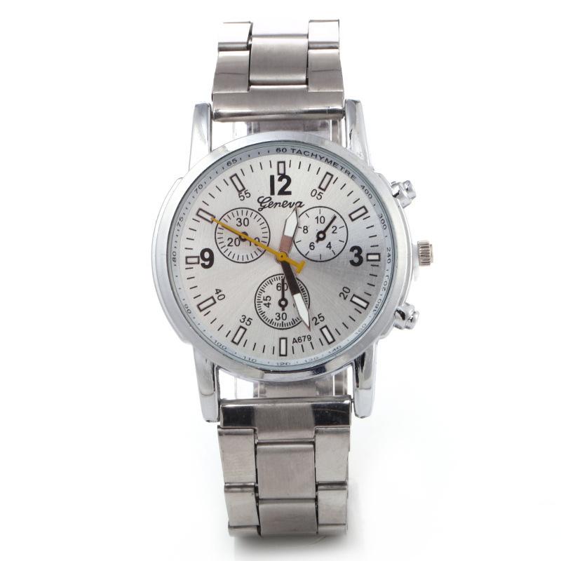 Fashion Mens Stainless Steel Watches Luxury Quartz Wristwatch Clock Men Business Casual Watch Relogio Masculino Steel Watch